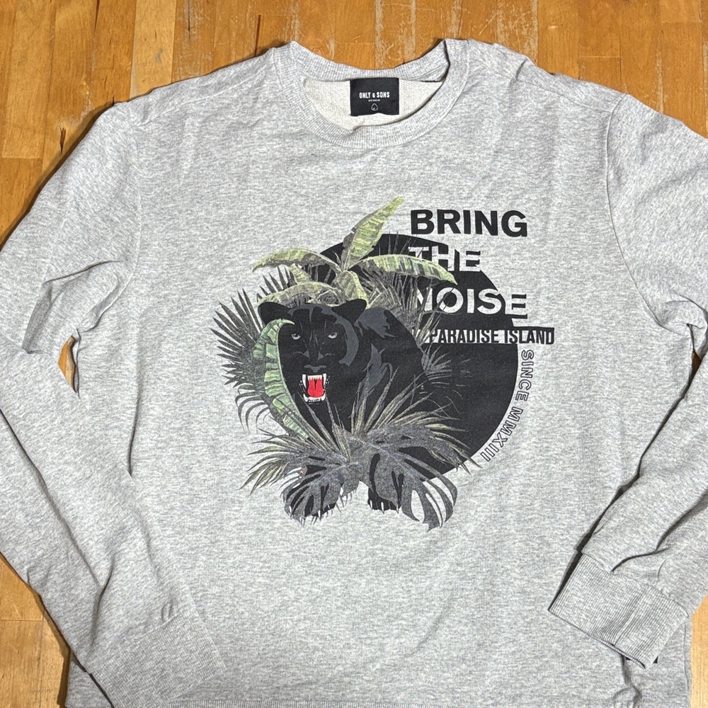 ONLY & SONS Heather Gray Sweatshirt